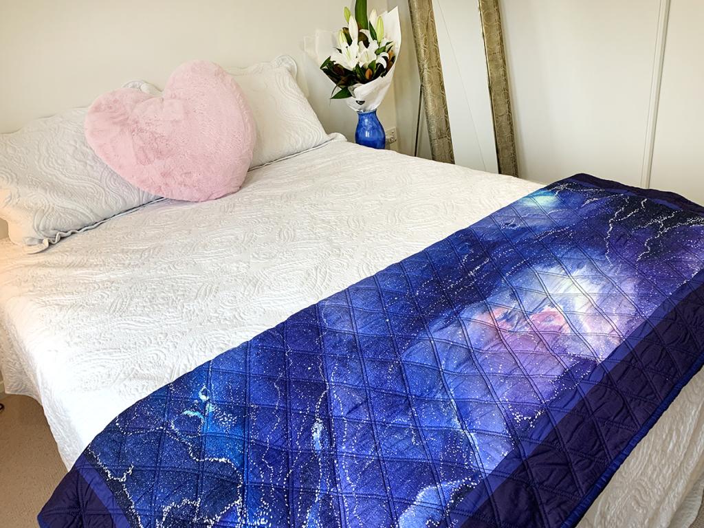 Large Quilted Blanket 172x190cm-AGR627