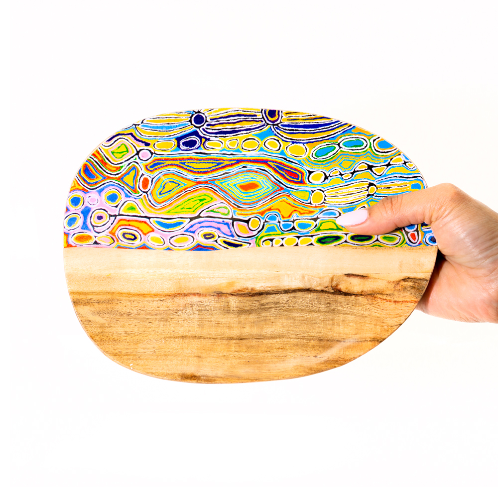 ACACIA WOOD DISH SMALL 18x23cm-JWA628