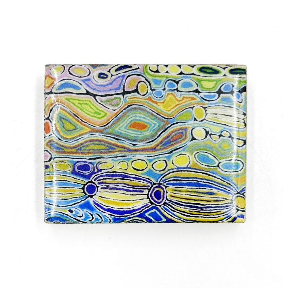 Wooden Fridge Magnet - 5 x 4 x 1.4cm -JWA628