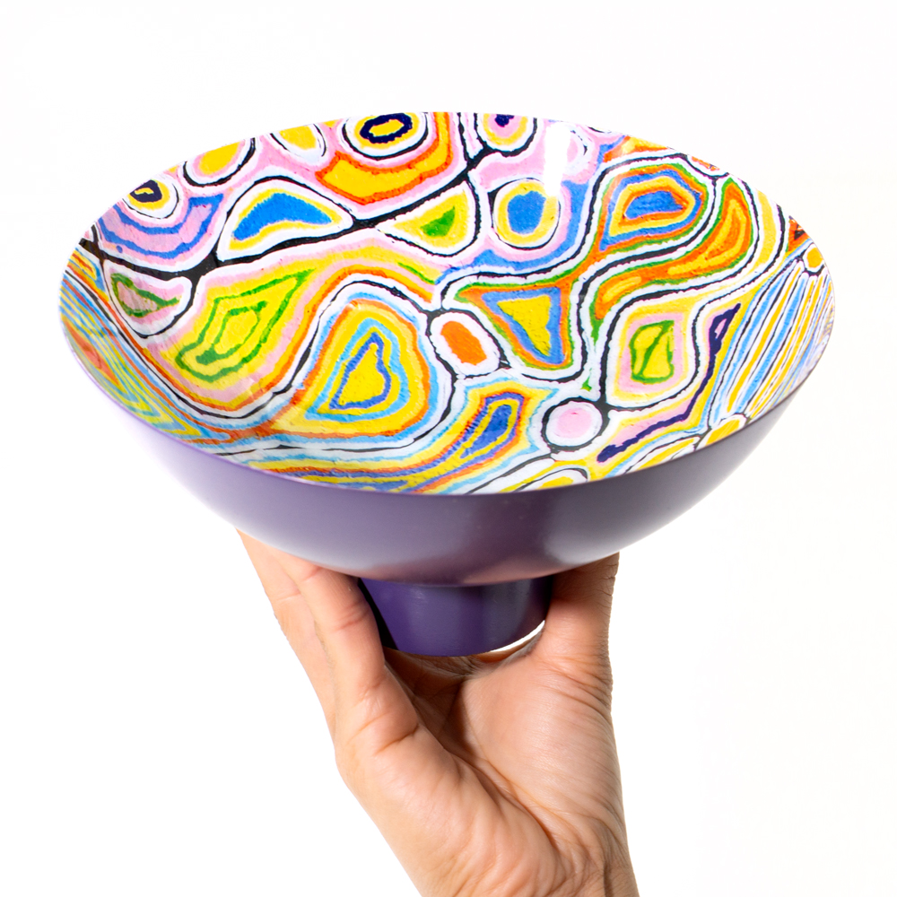 POWDER COATED BOWL LARGE - D: 20.5cm H: 10cm-JWA628