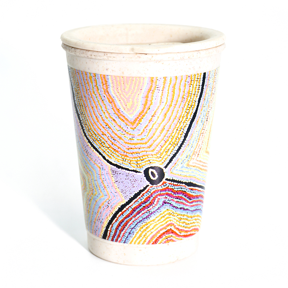Bamboo Lidded Travel Mug - 227ml (8oz)-LWA624