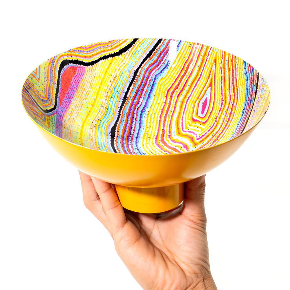 POWDER COATED BOWL LARGE - D: 20.5cm H: 10cm-LWA624