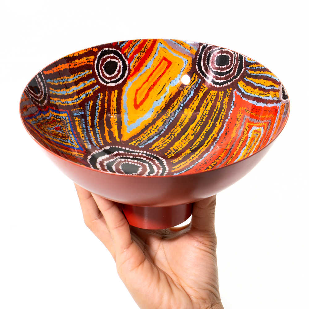 POWDER COATED BOWL LARGE - D: 20.5cm H: 10cm-MAB665