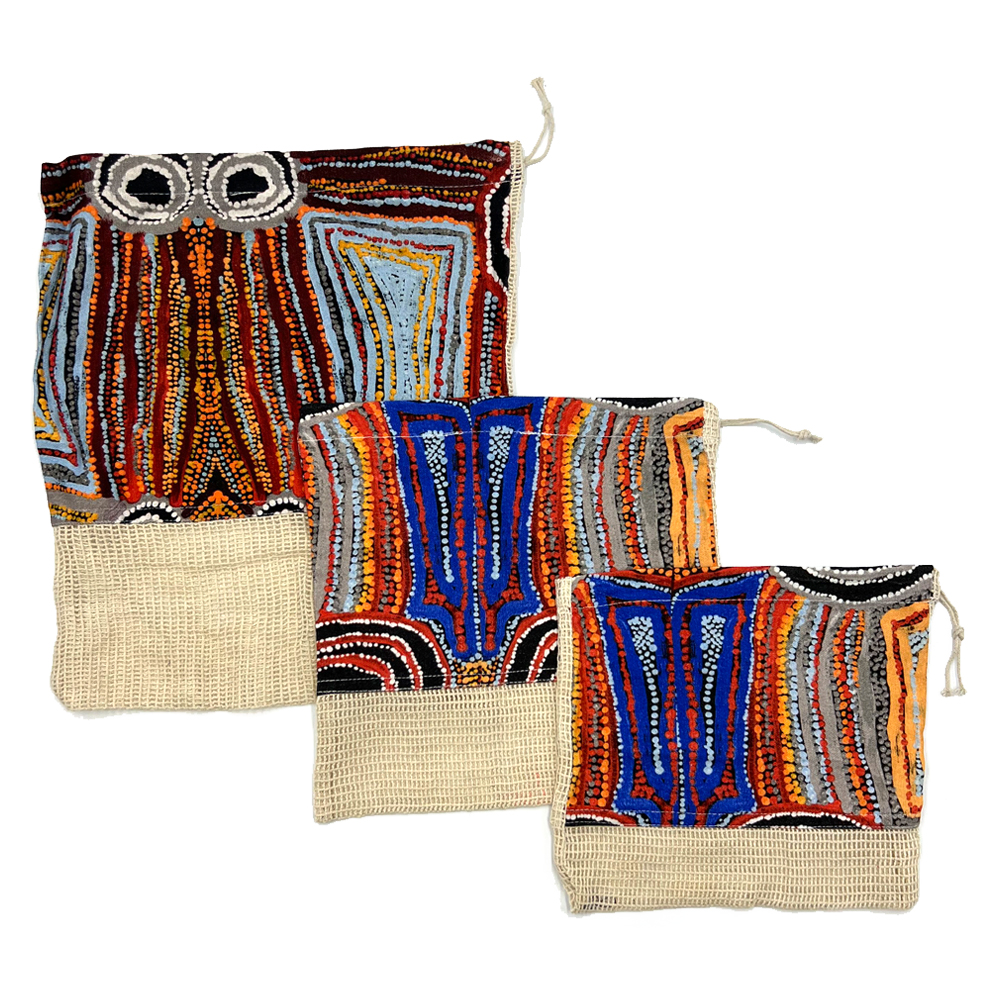 PRODUCE BAGS x 3 - 30x35cm/25x25cm/20x20cm -MAB665