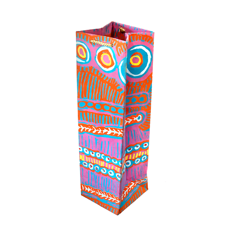 Handmade Paper Gift Bag, Bottle - 35x10x10cm (14x4x4)-MNM600