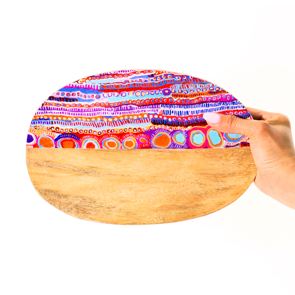 ACACIA WOOD DISH MEDIUM 19x28cm-MNM619