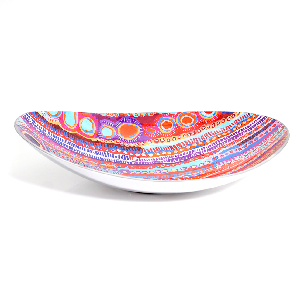 Bowl Boat Aluminium 35 x 25.5 x 7.5cm-MNM619