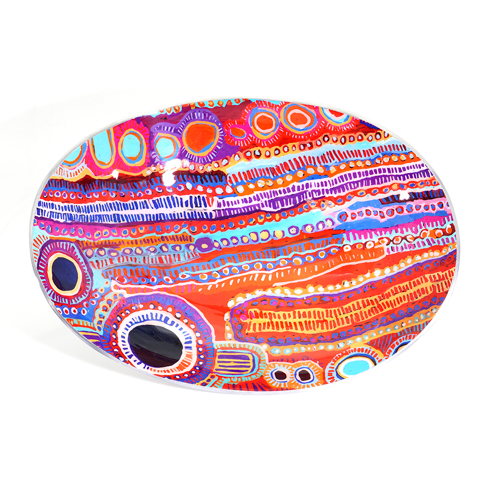 Bowl Boat Aluminium 35 x 25.5 x 7.5cm-MNM619
