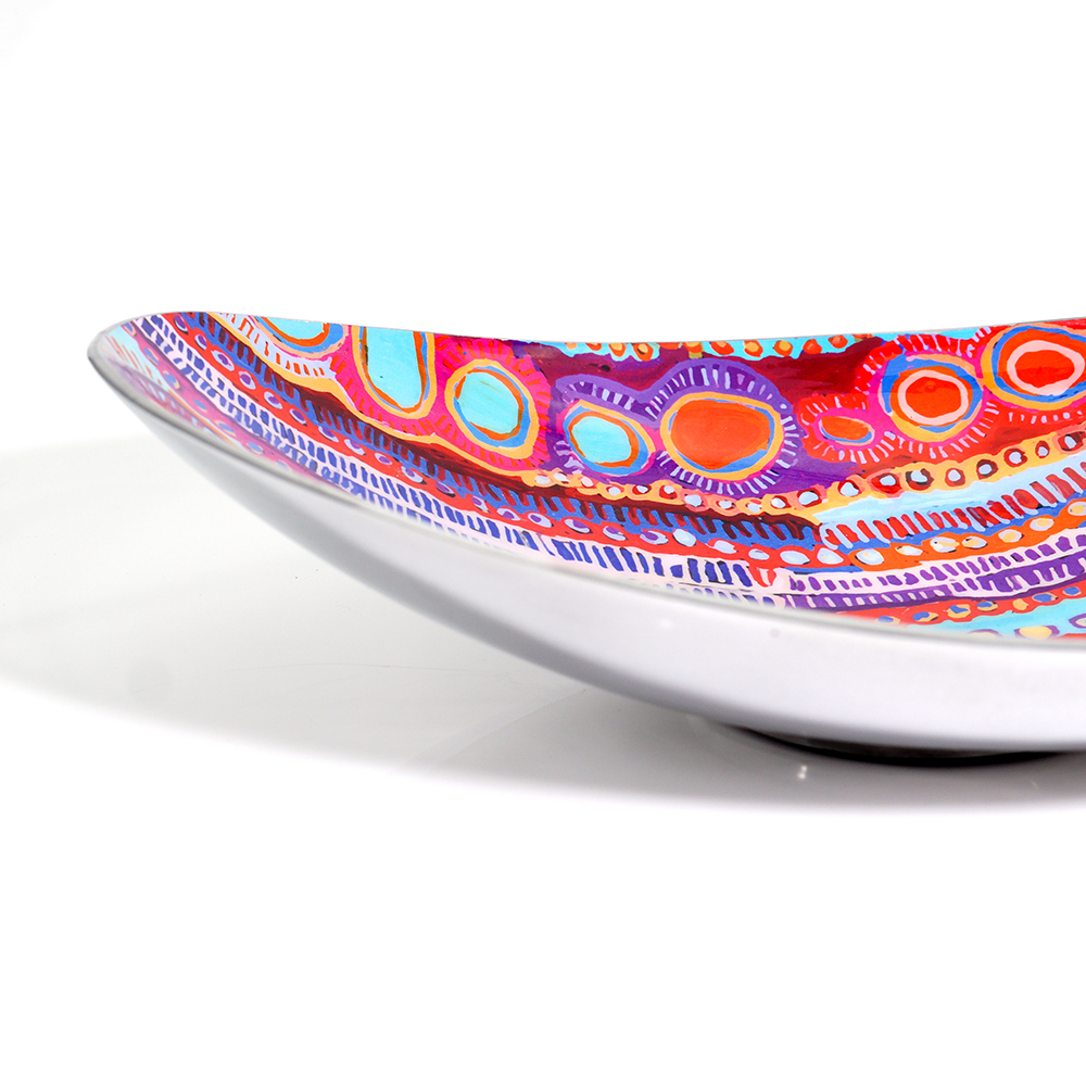 Bowl Boat Aluminium 35 x 25.5 x 7.5cm-MNM619