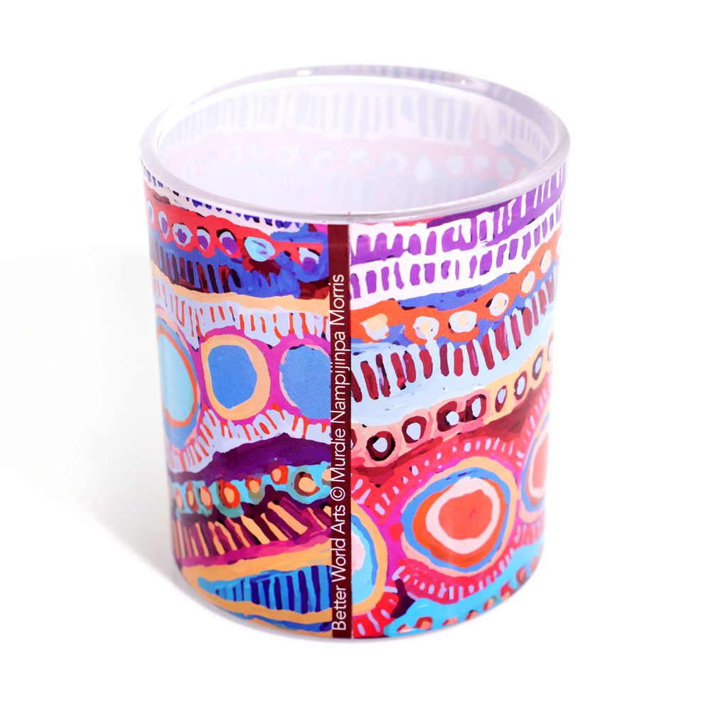 Tea Light Candle Glass - 8x8x9cm -MNM619