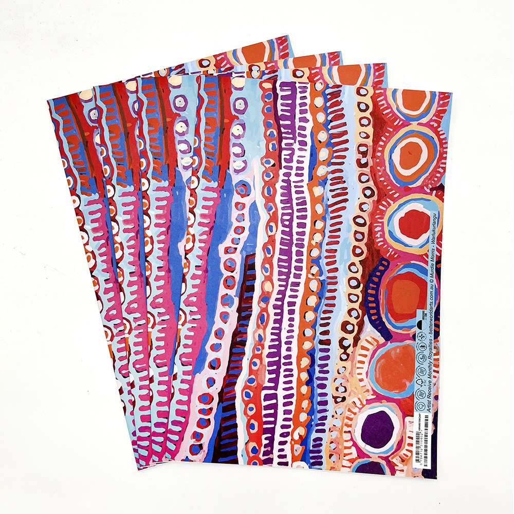 Gift Wrapping Paper 4 pcs. - 50x69cm -MNM619