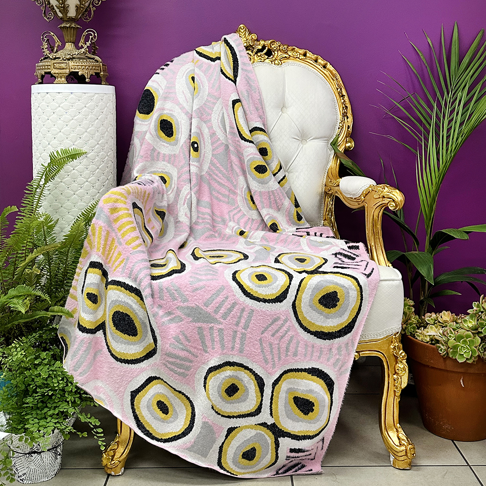 Feather Yarn Throw - 125x150cm-MNM650