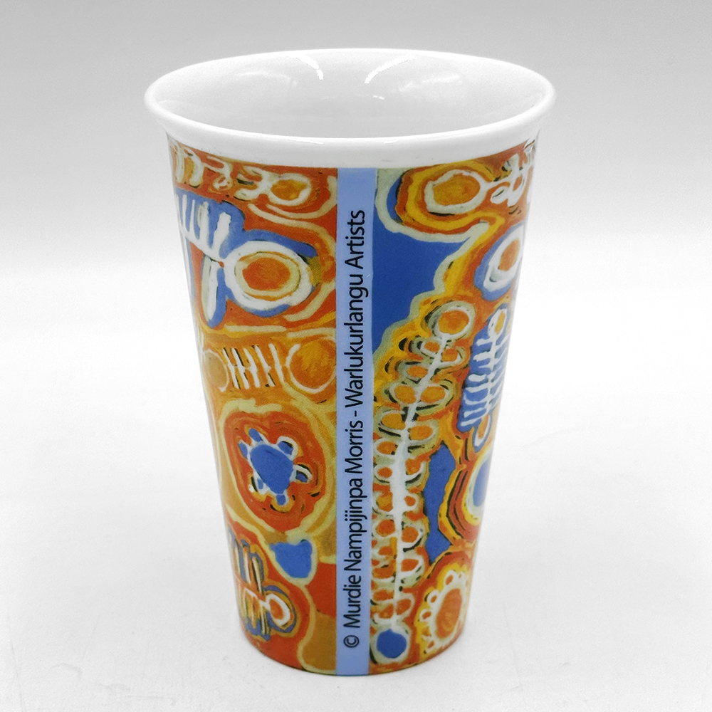 Porcelain Insulated Travel Mug - 380ml (13oz)-MNM652