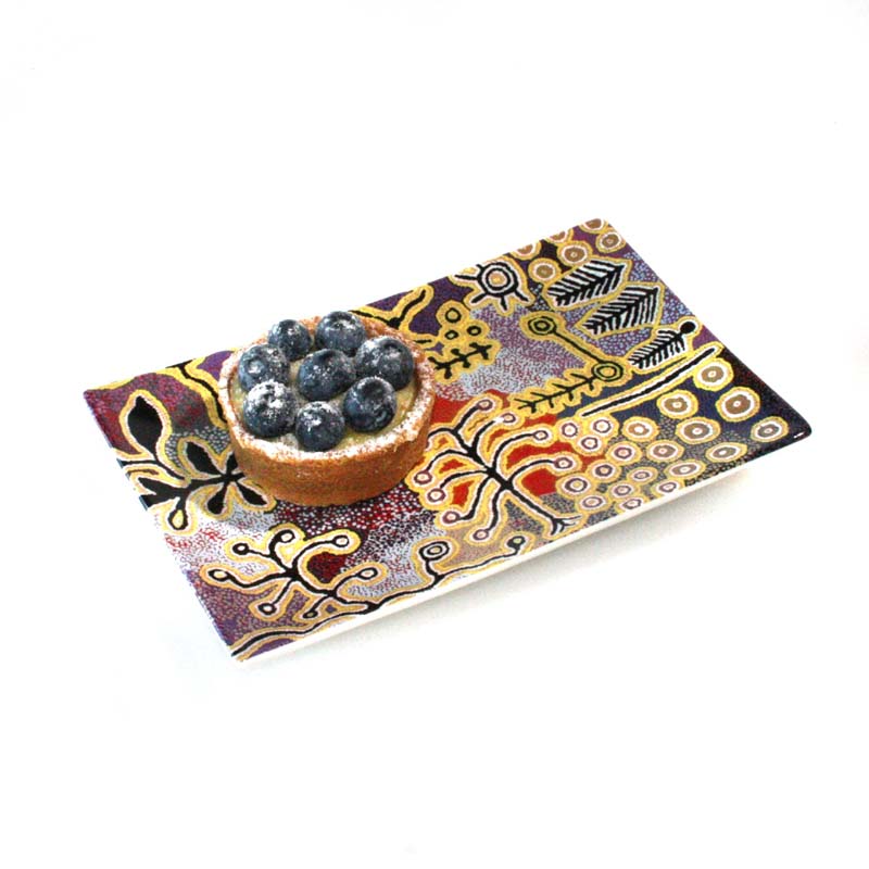 Bone China Cake Plate - 17.5x12cm -PST604