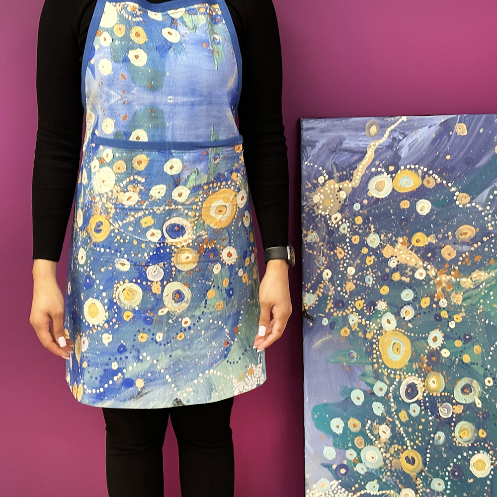 Cotton Apron Dig Print-SJN668