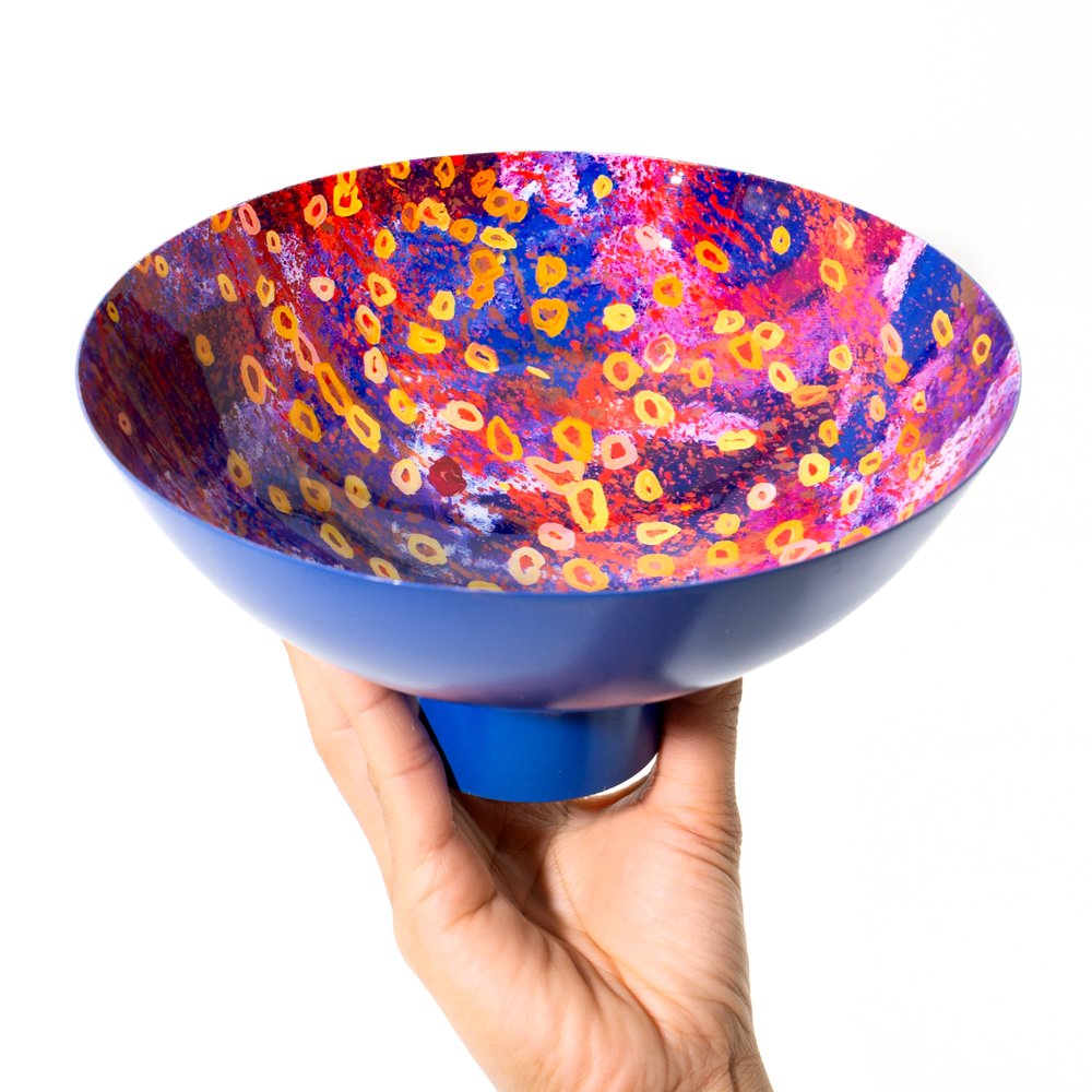POWDER COATED BOWL LARGE - D: 20.5cm H: 10cm-SJN699