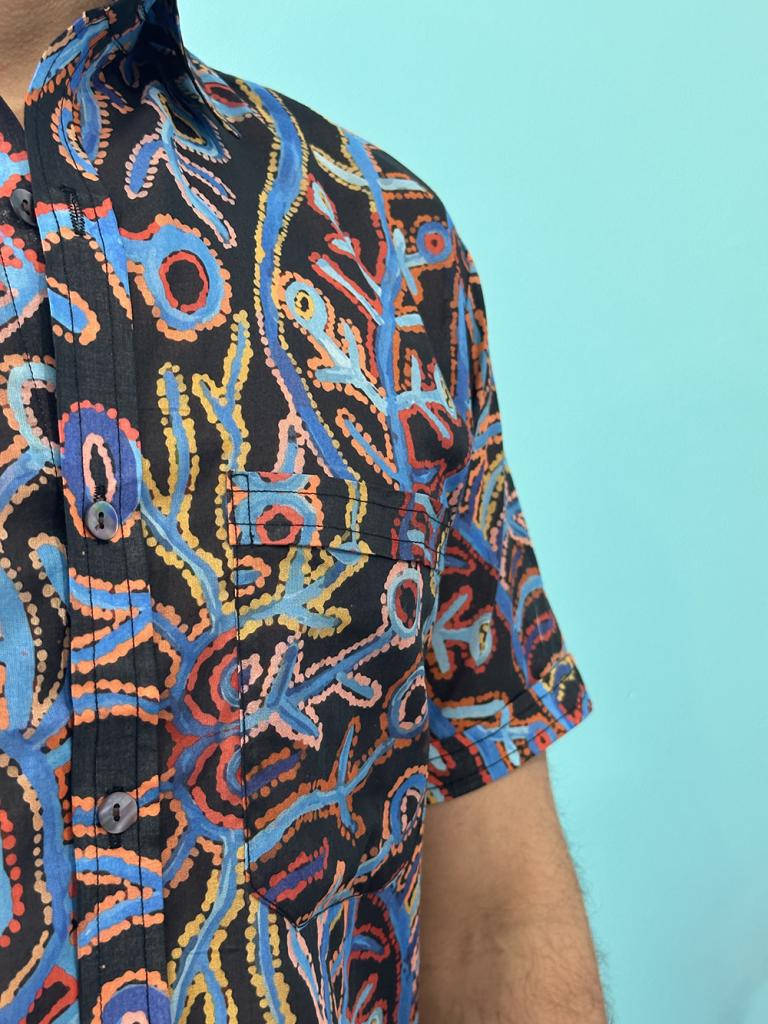 Mens Shirt - Organic Cotton Voile SMALL-THU607