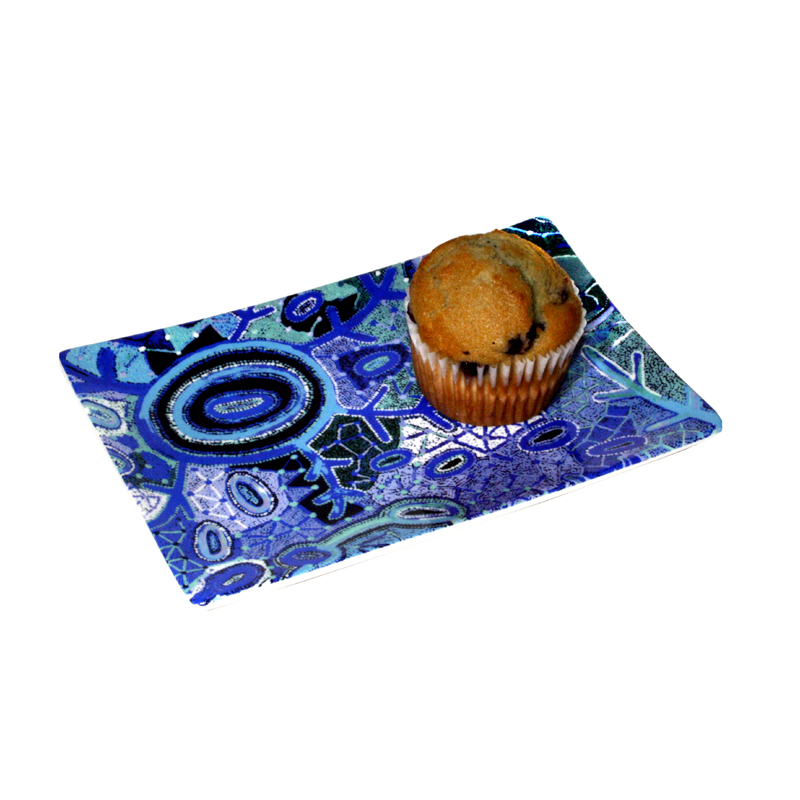 Bone China Cake Plate - 17.5x12cm -THU608