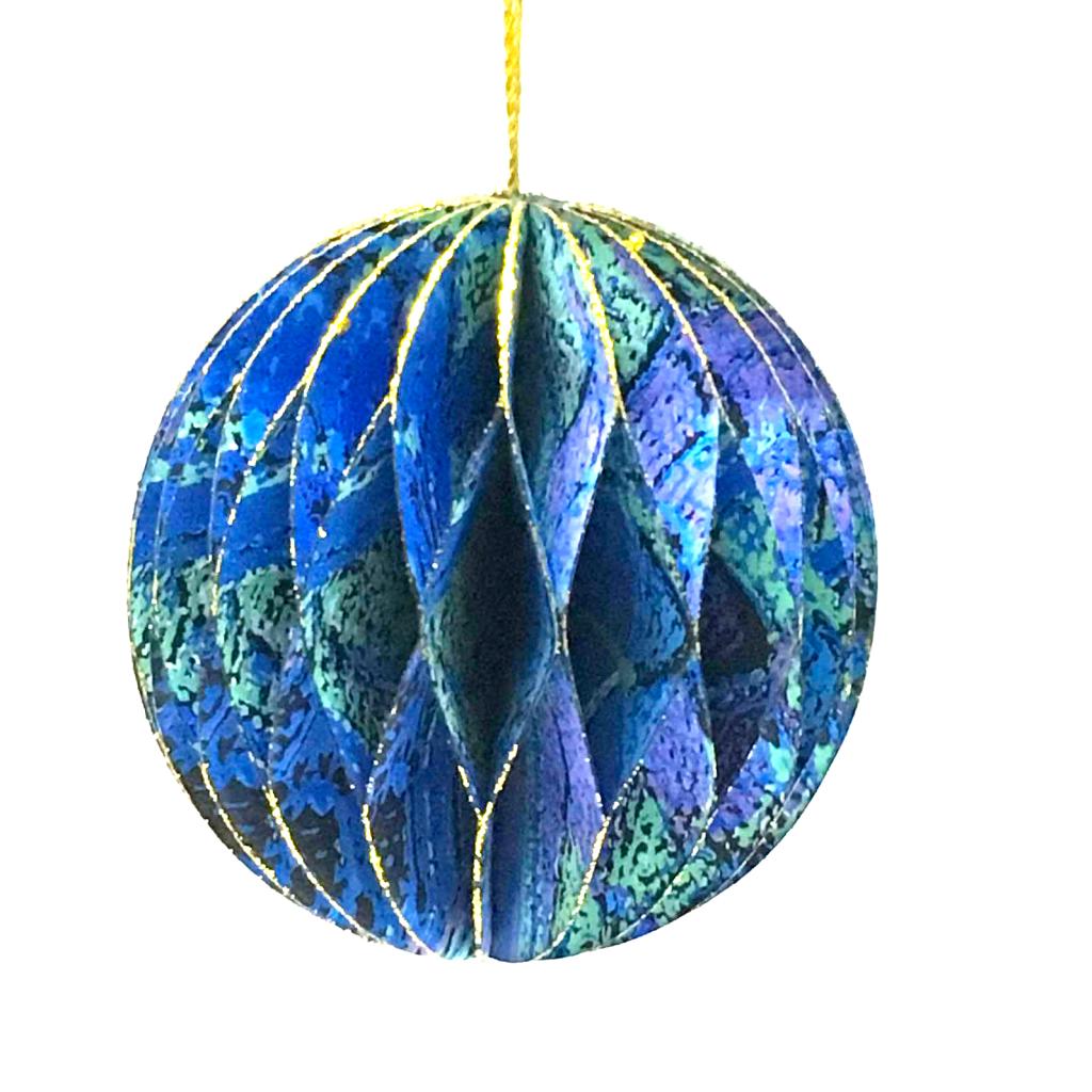 Honeycomb Christmas Ball -7.6cm -THU608