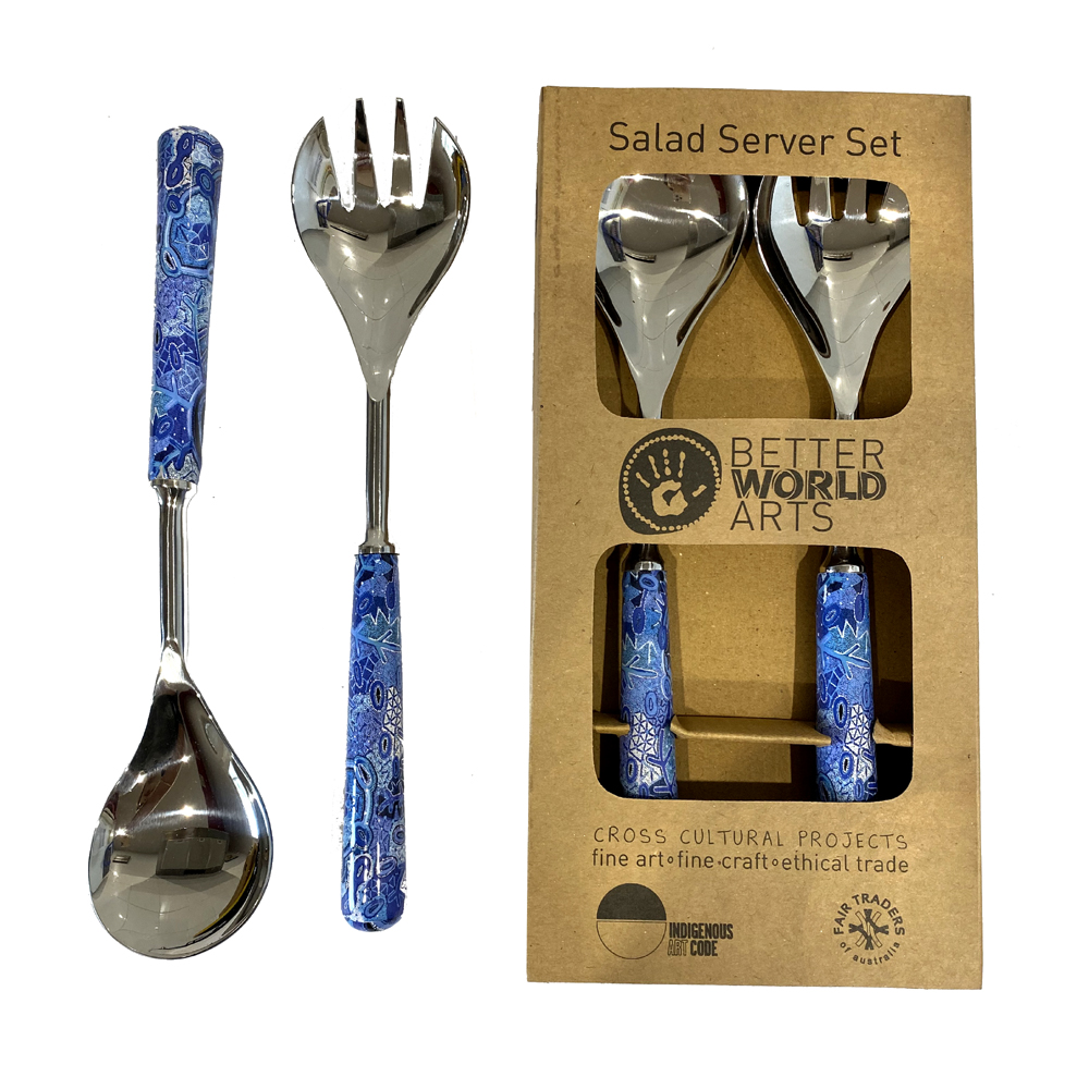 Salad Server Set Steel- 280mm-THU608