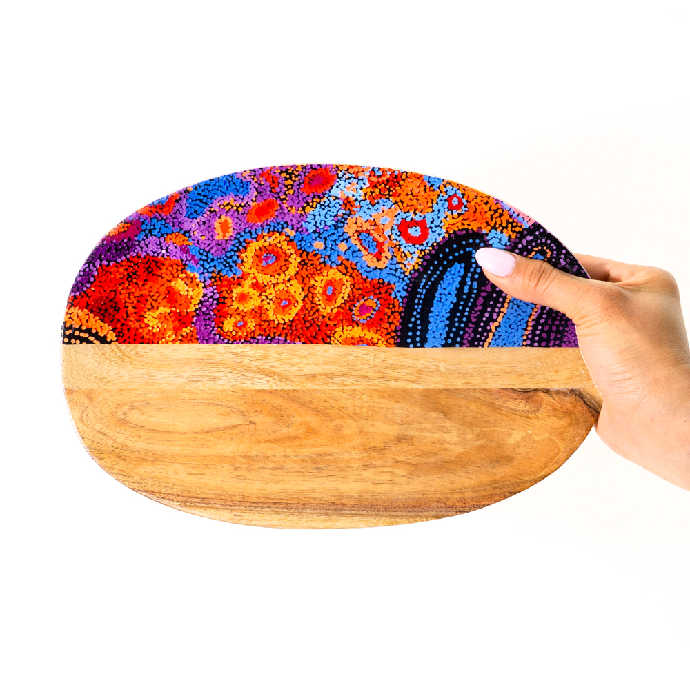 ACACIA WOOD DISH MEDIUM 19x28cm-AAD777