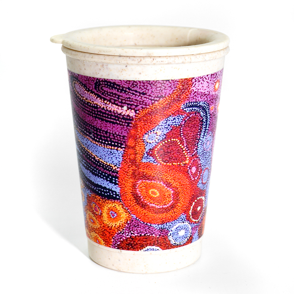 Bamboo Lidded Travel Mug - 227ml (8oz)-AAD777