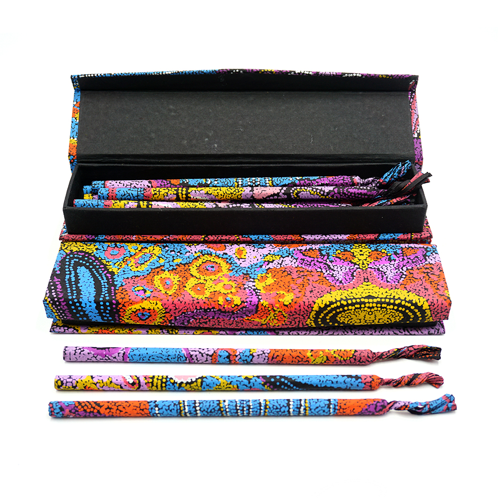 Funky Box of 10 HB Pencils - 23.5x5.5x2.5cm (9.25x2x1in)-AAD777