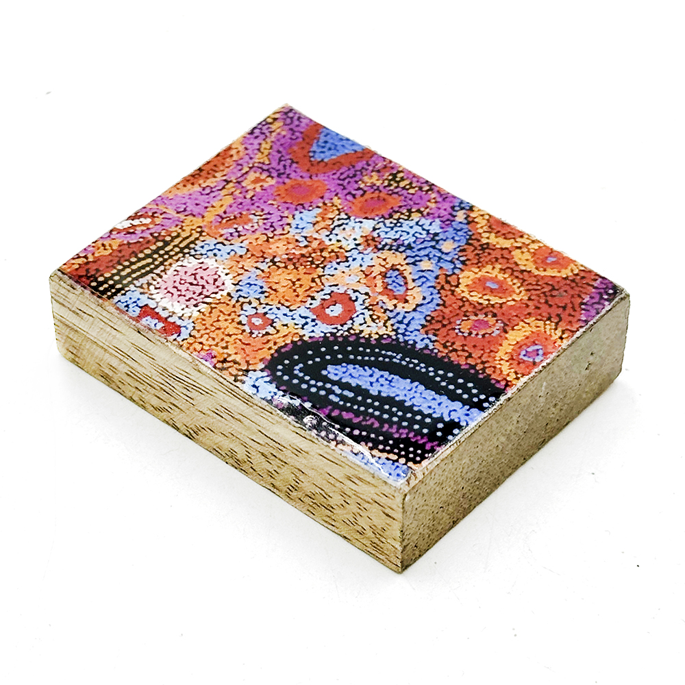 Wooden Fridge Magnet - 5 x 4 x 1.4cm -AAD777