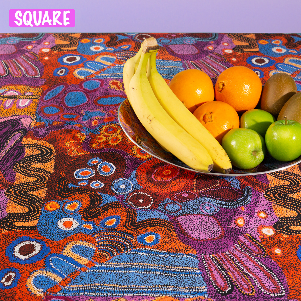 Organic Cotton Table Cloth Square 150x150cm-AAD777