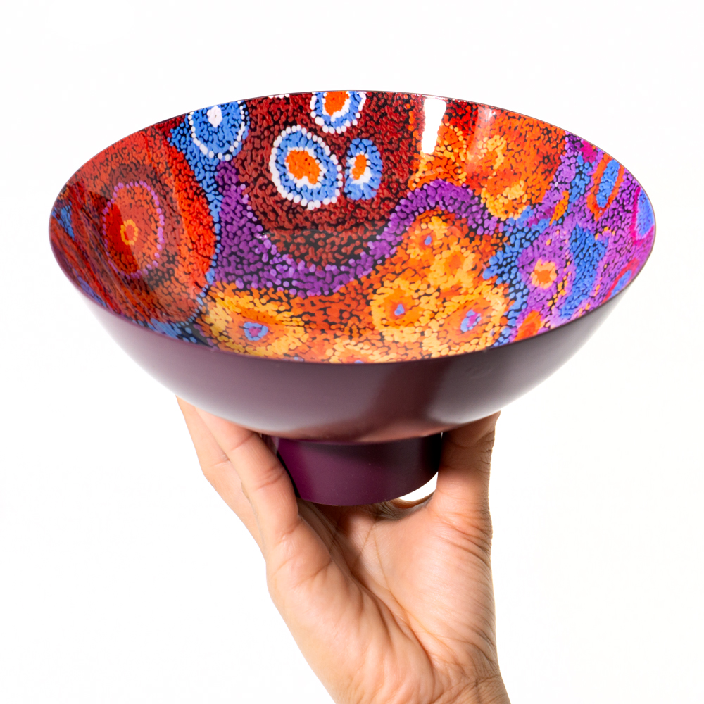 POWDER COATED BOWL LARGE - D: 20.5cm H: 10cm-AAD777
