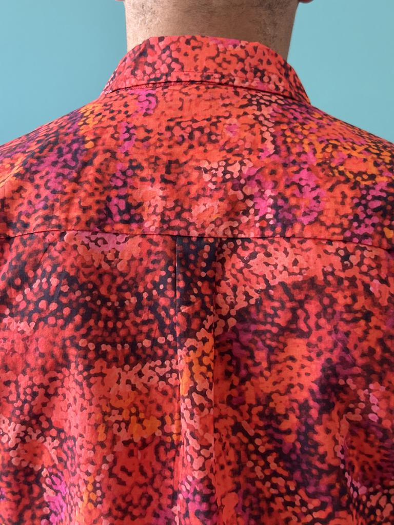 Mens Shirt - Organic Cotton Voile LARGE-AAD902
