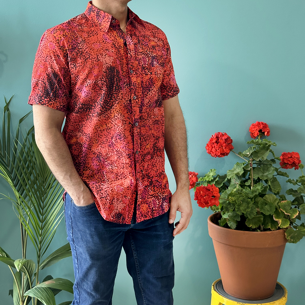 Mens Shirt - Organic Cotton Voile MEDIUM-AAD902