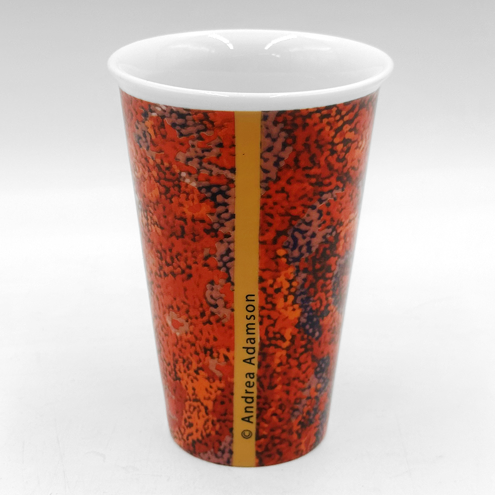 Porcelain Insulated Travel Mug - 380ml (13oz)-AAD902