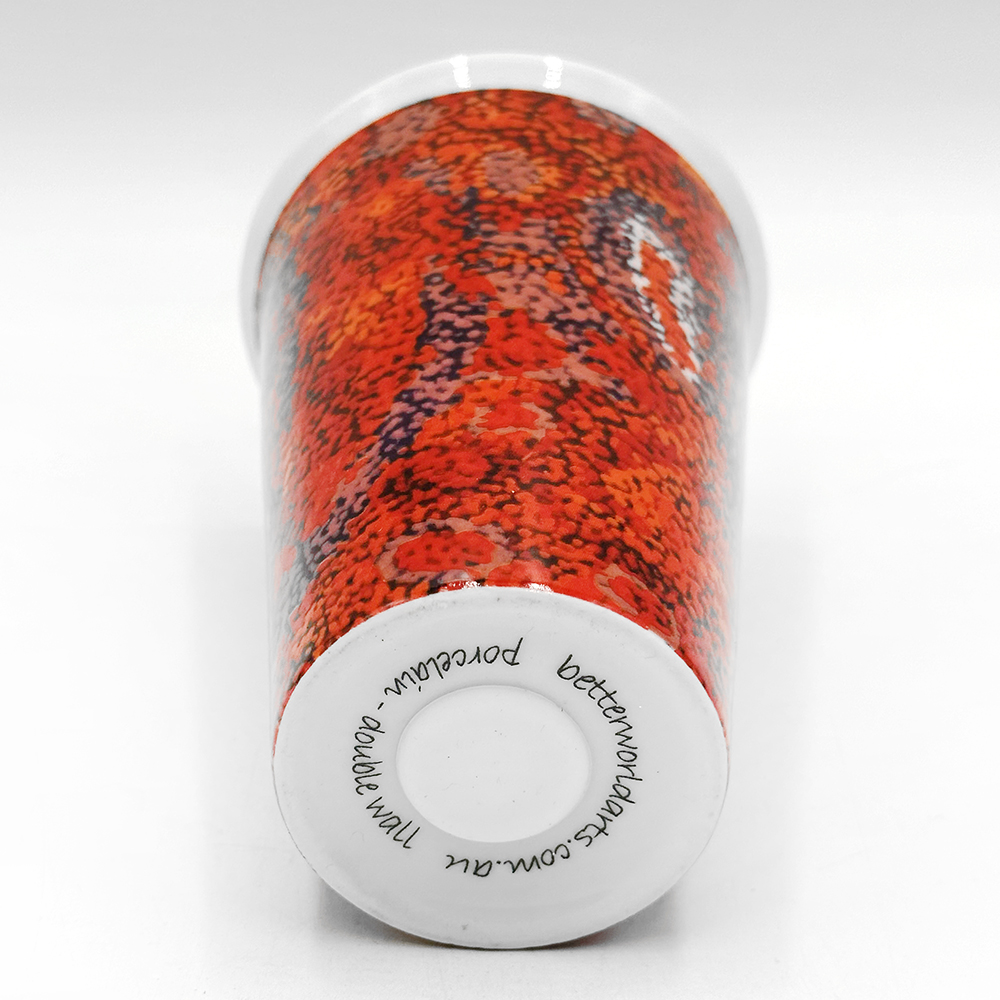Porcelain Insulated Travel Mug - 380ml (13oz)-AAD902