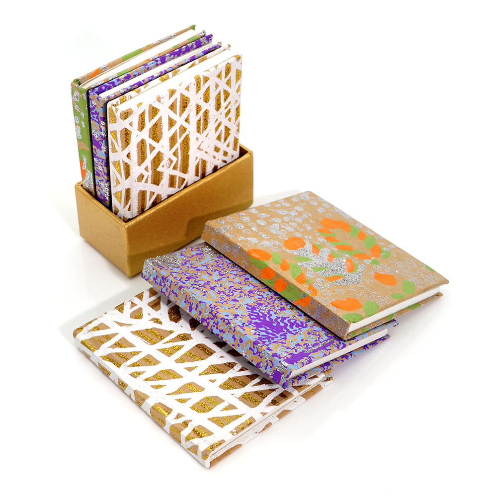 Set of 3 Mini Journals 8.8x11cm (3.5x4.3in)-BA4MIX