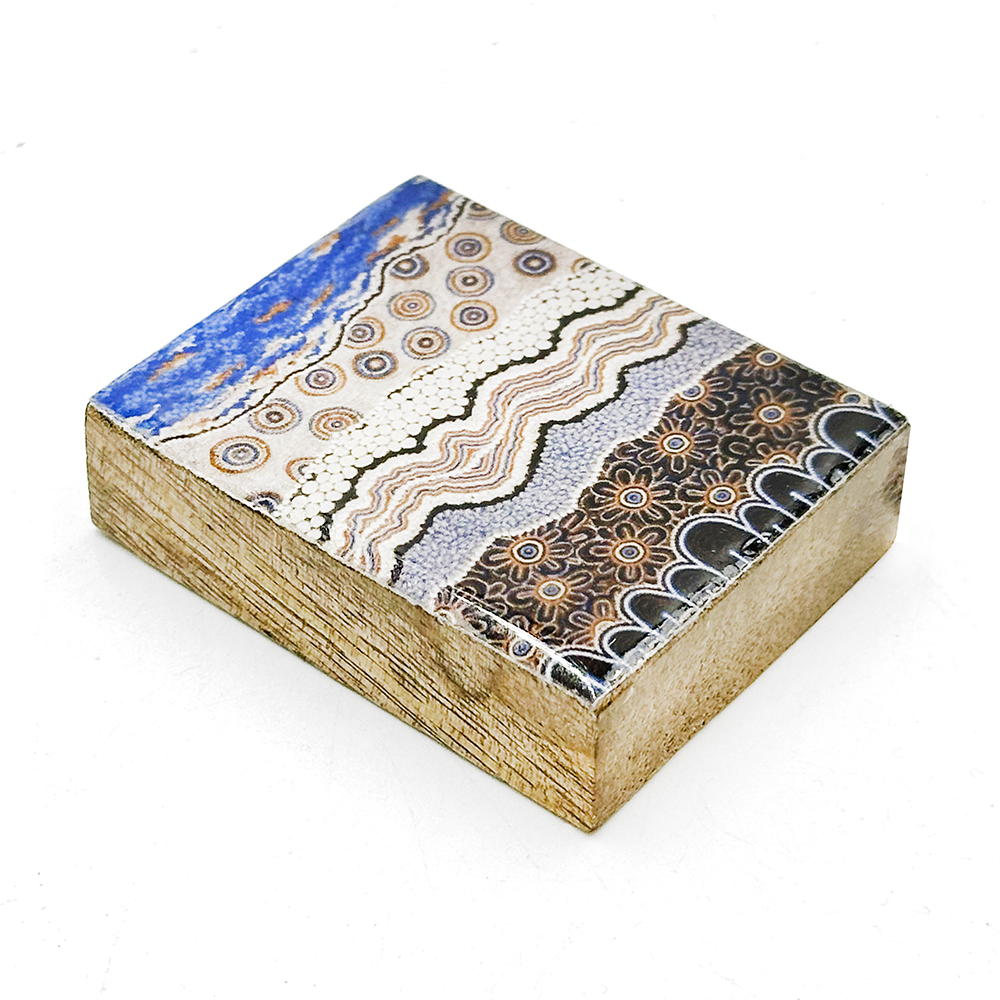 Wooden Fridge Magnet - 5 x 4 x 1.4cm -BGD704