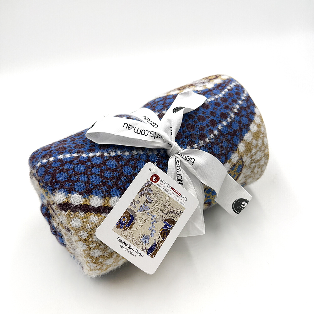 Feather Yarn Throw - 125x150cm-BGD712