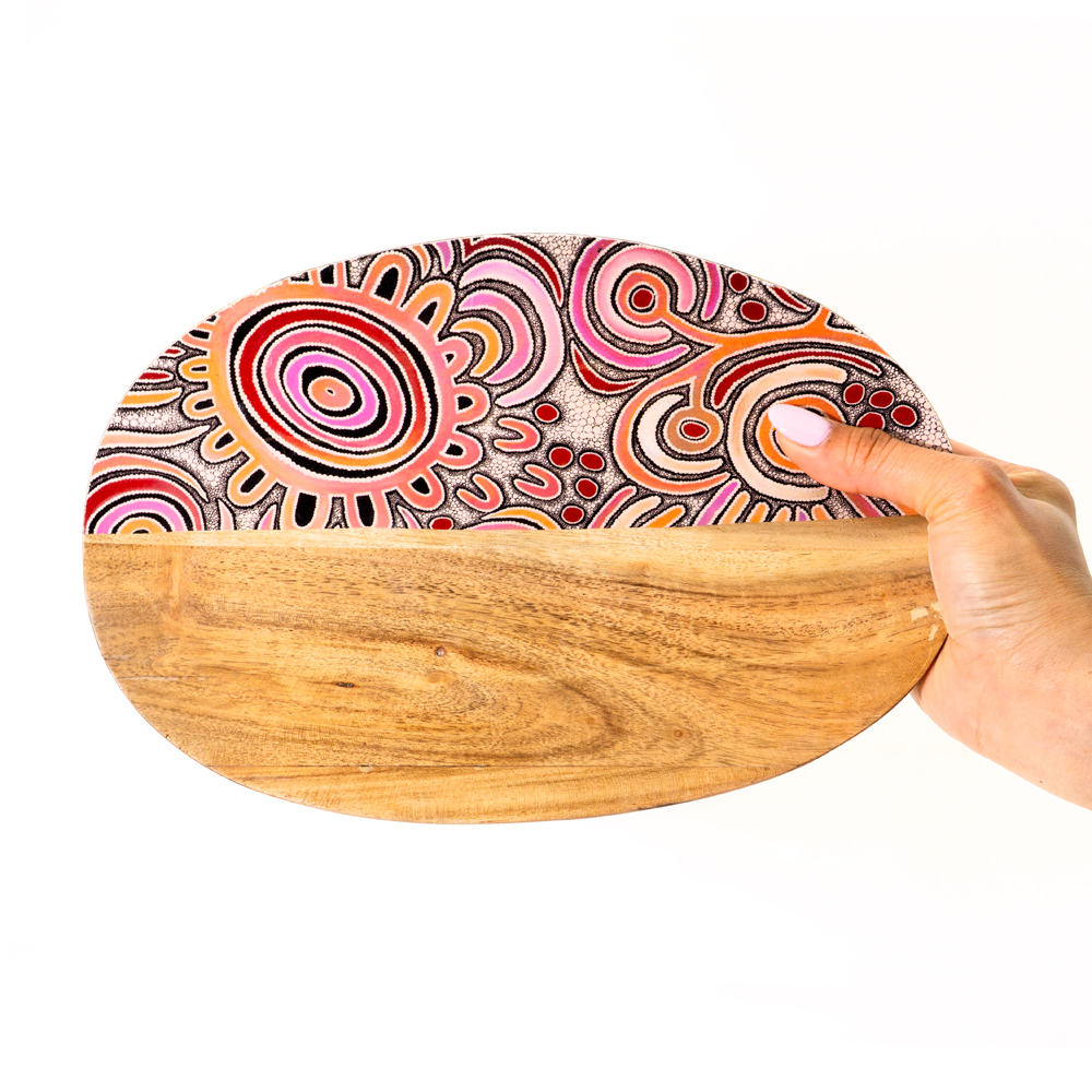 ACACIA WOOD DISH MEDIUM 19x28cm-BGD785