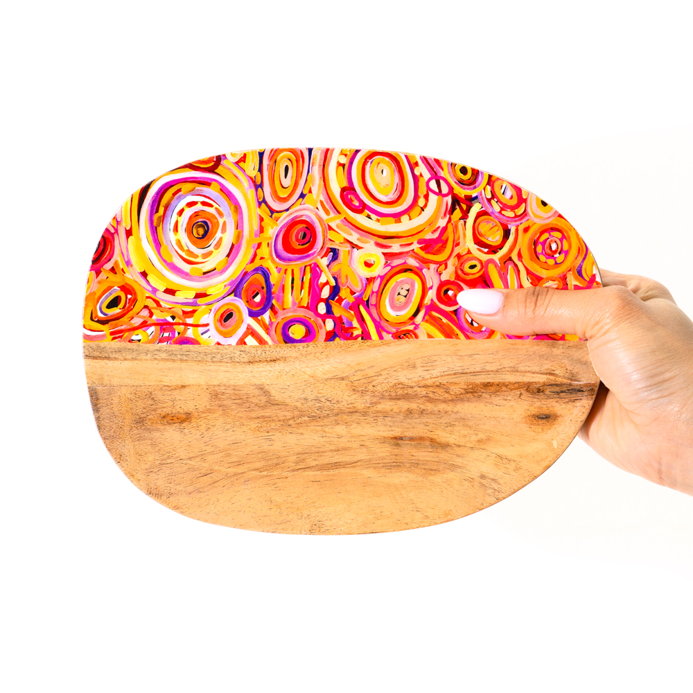 ACACIA WOOD DISH SMALL 18x23cm-CVA714