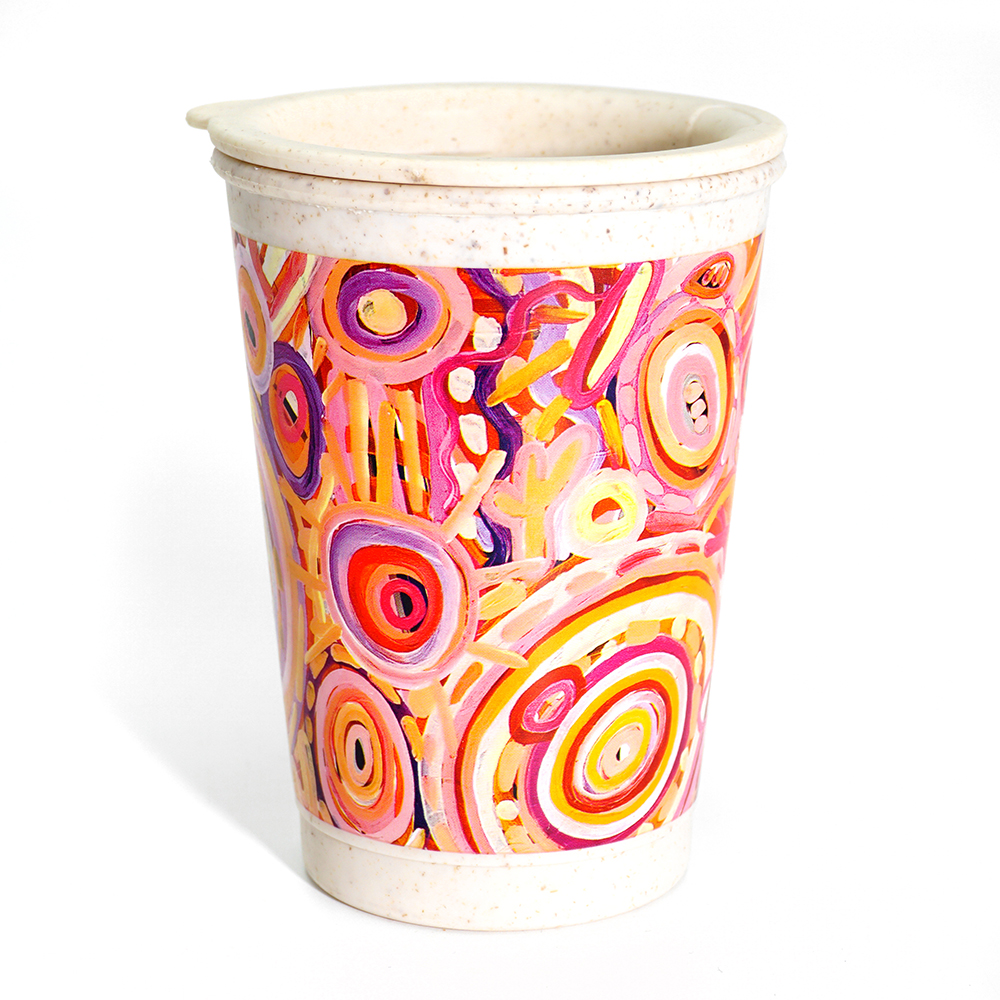 Bamboo Lidded Travel Mug - 227ml (8oz)-CVA714