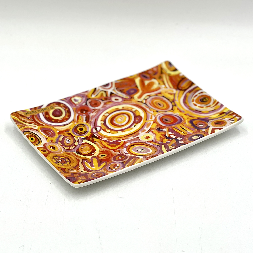 Bone China Cake Plate - 17.5x12cm -CVA714