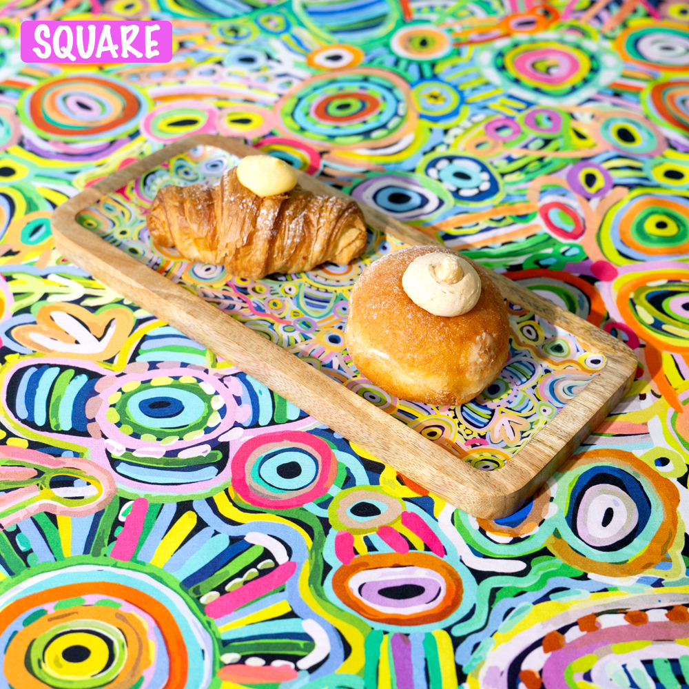 Organic Cotton Table Cloth Square 150x150cm-CVA733