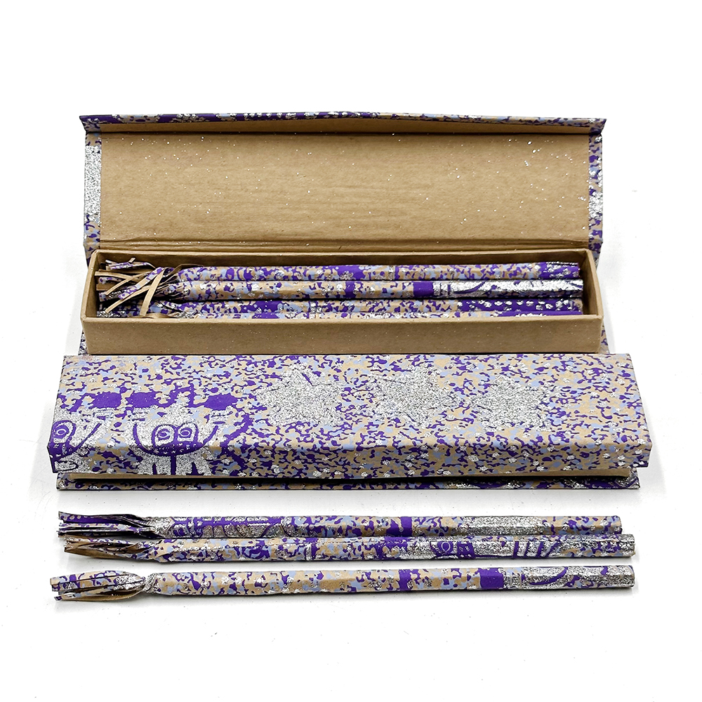 Funky Box of 10 HB Pencils - 23.5x5.5x2.5cm (9.25x2x1in)-CVA746