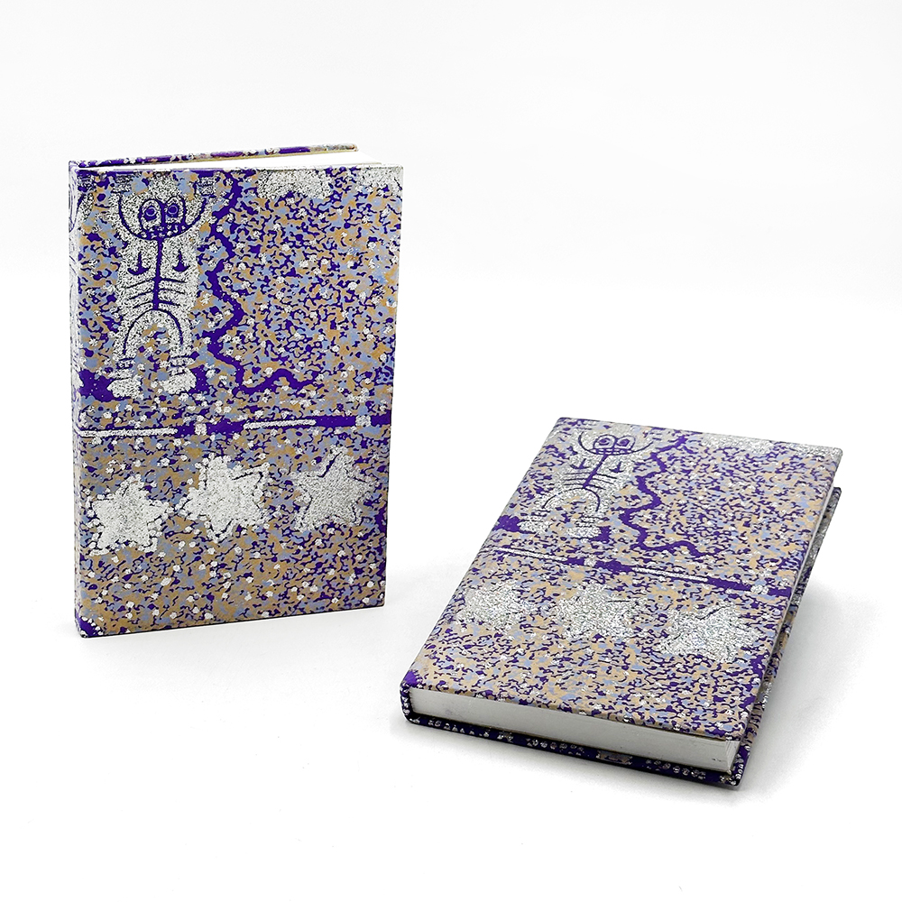 Kraft Glitter Lined Notebook - 12.5x19cm (5x7.5in)-CVA746