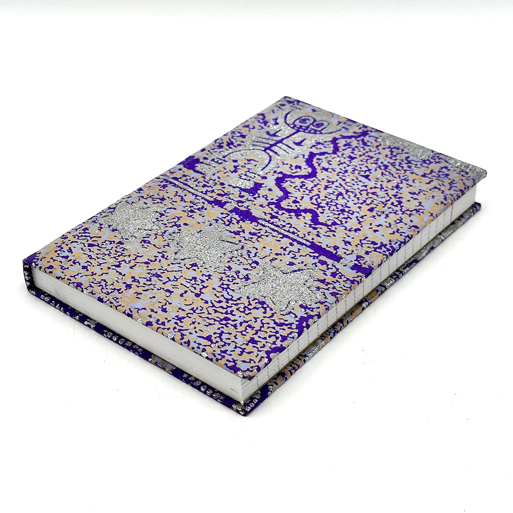 Kraft Glitter Lined Notebook - 12.5x19cm (5x7.5in)-CVA746