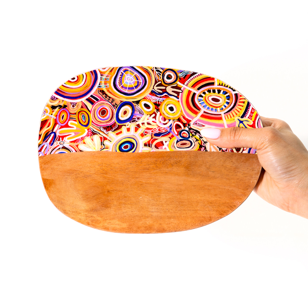 ACACIA WOOD DISH SMALL 18x23cm-CVA747