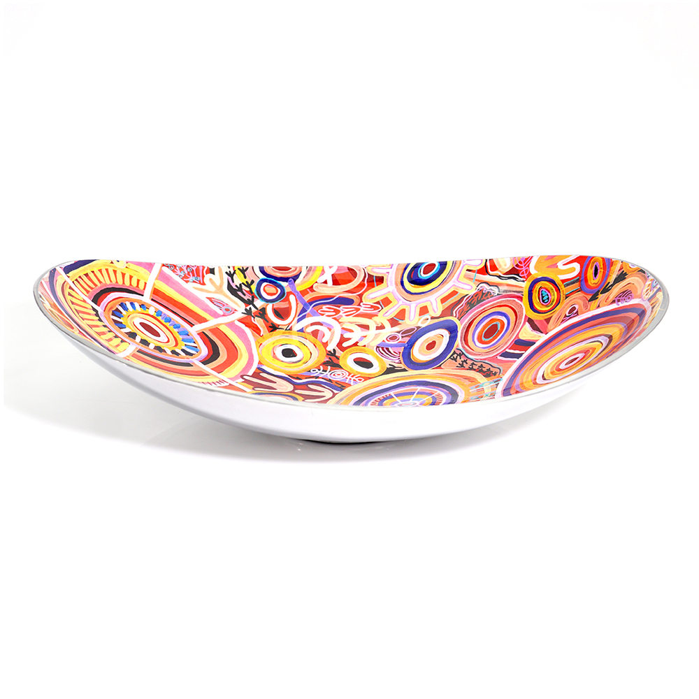 Bowl Boat Aluminium 35 x 25.5 x 7.5cm-CVA747
