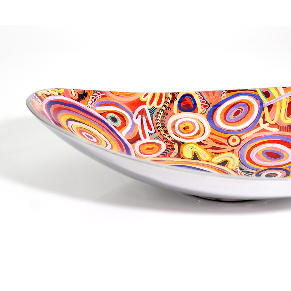Bowl Boat Aluminium 35 x 25.5 x 7.5cm-CVA747