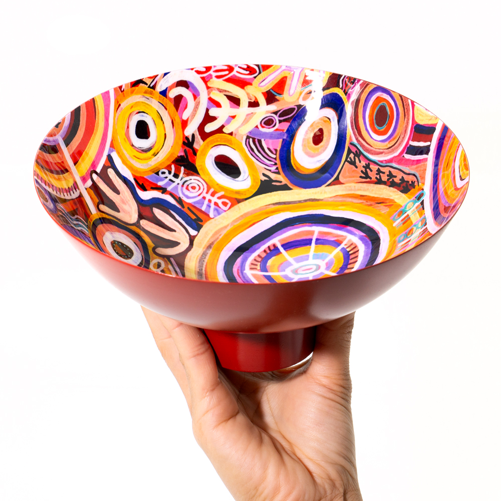 POWDER COATED BOWL LARGE - D: 20.5cm H: 10cm-CVA747