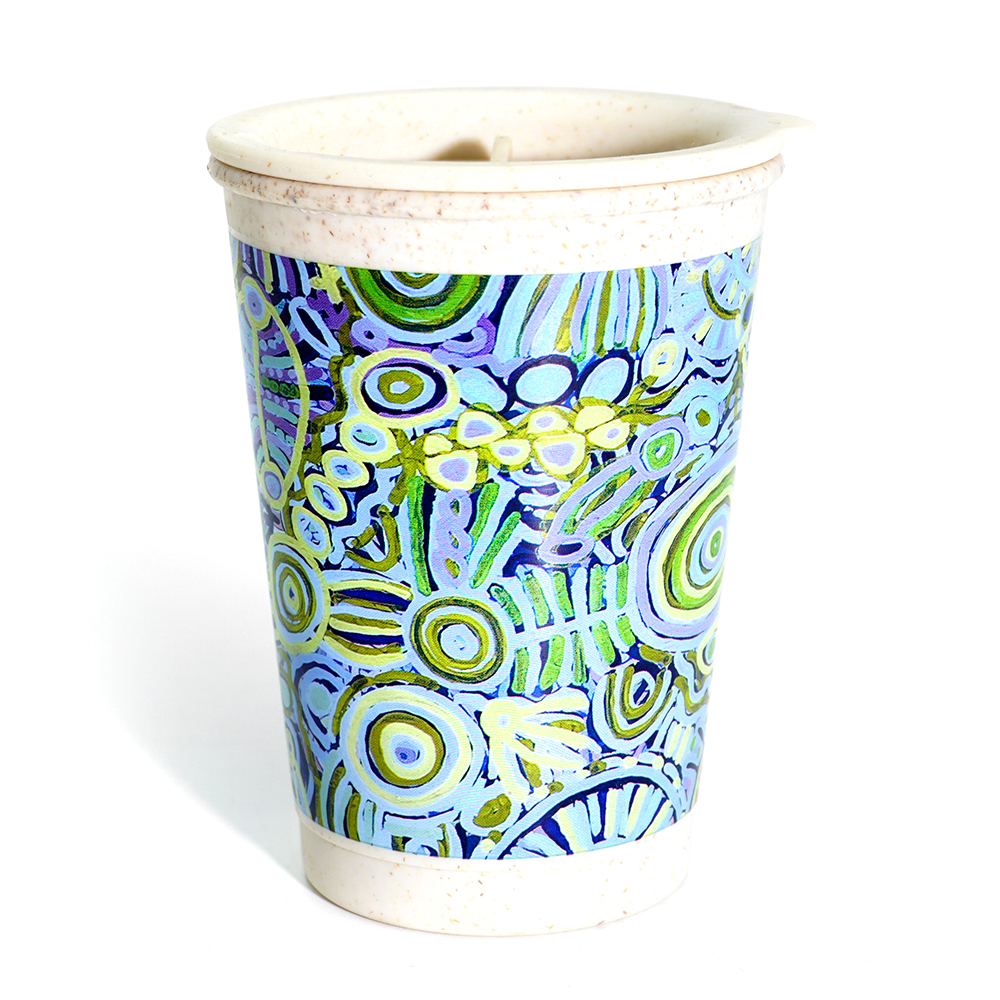 Bamboo Lidded Travel Mug - 227ml (8oz)-CVA748
